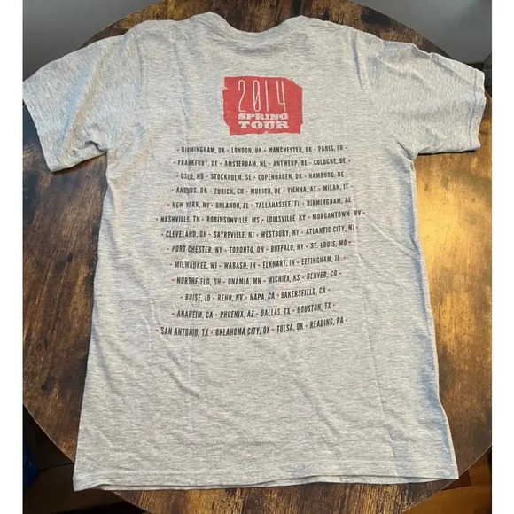 anvil |Gavin DeGraw 2014 Spring Tour concert t-shirt. Size: S. - Picture 8 of 10